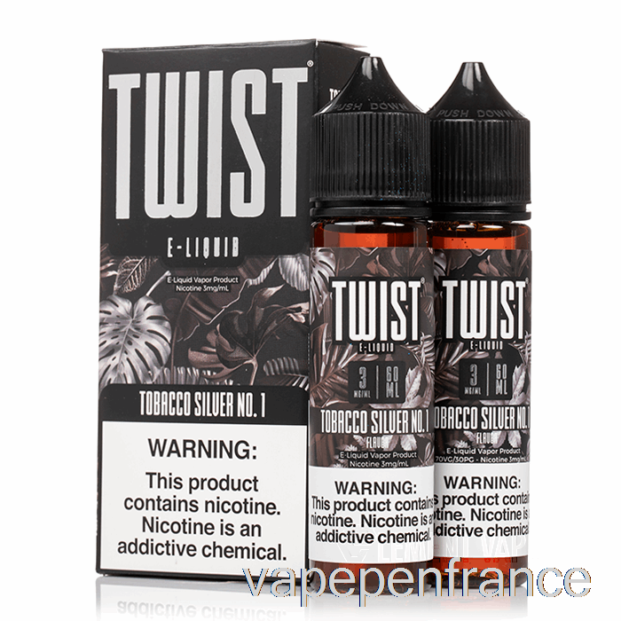 Tabac Argent No. 1 - E-liquide Twist - Stylo Vape 120 Ml 18 Mg